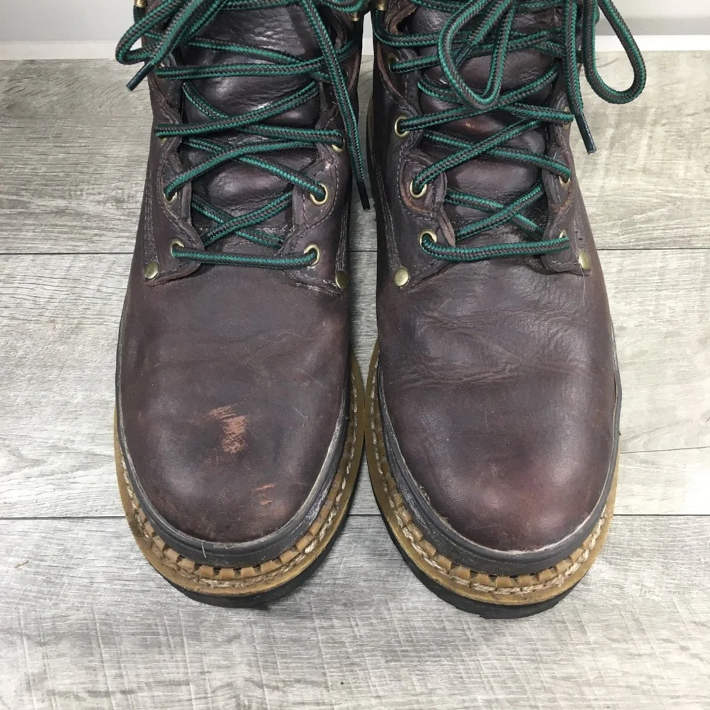 Mens Georgia Giant G8374 Work Steel Work Boots Waterproof Leather Size 10.5 M